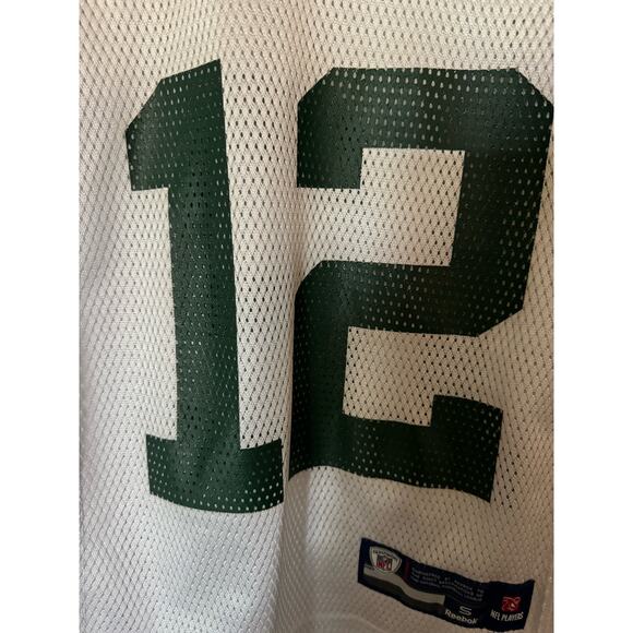 NFL Green Bay Packers Aaron Rogers #12 Reebok On Field White Jersey Youth S 8 - Picture 7 of 11